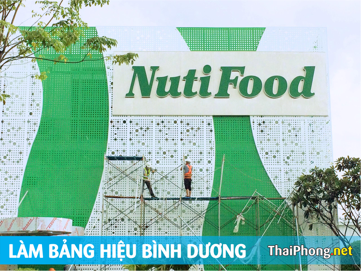 Công trình làm bảng hiệu Nuti Food Bình Dương