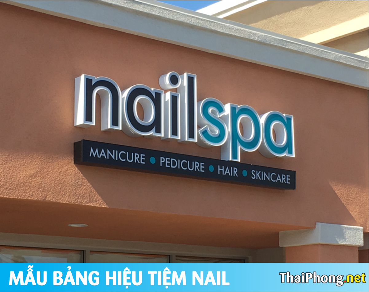 Bảng hiệu Nail Spa chữ nỗi
