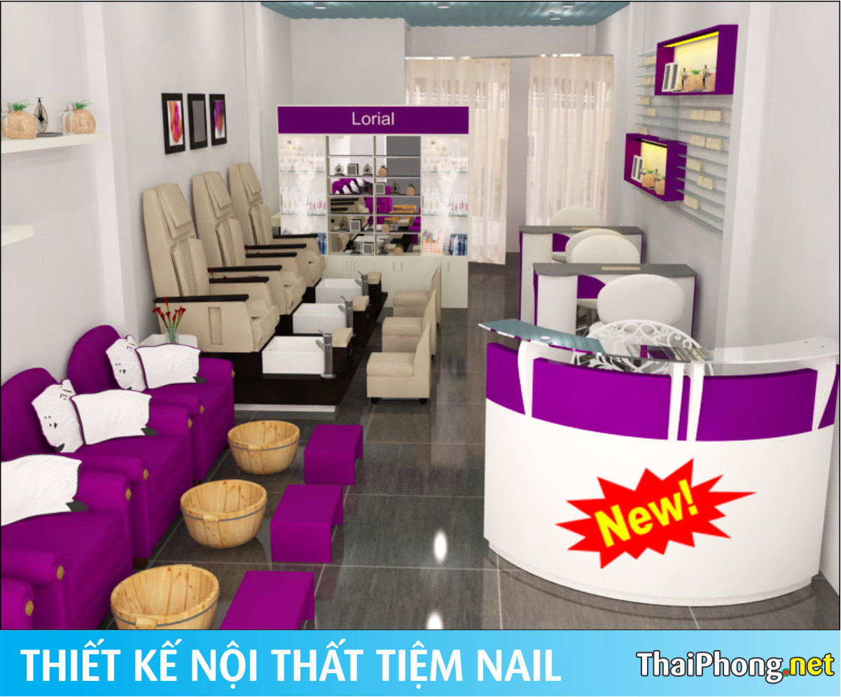 Mẫu tiệm nails đẹp tại Hà Nội