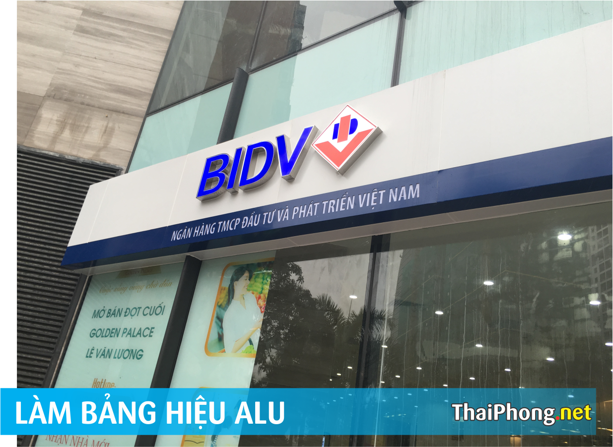 Bảng alu ngân hàng BIDV