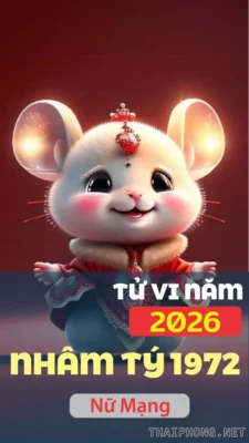 Mouse character with festive attire